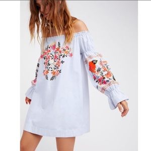 FREE PEOPLE Fleur Du Jour Embroidered Dress